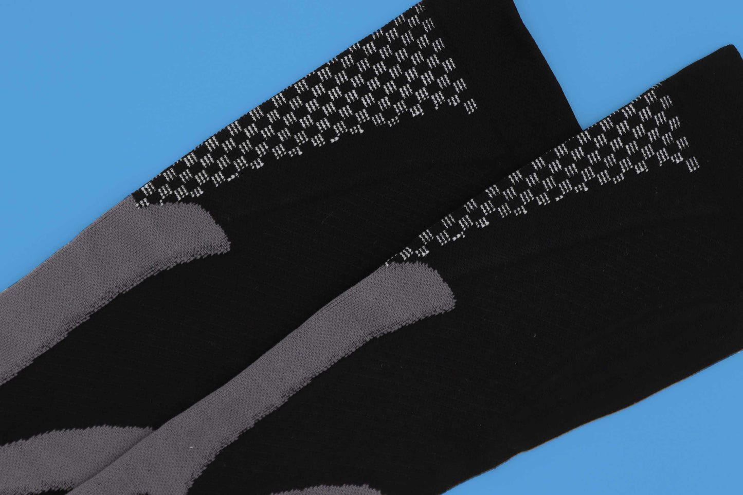 Grey & Black Running Style Compression Socks