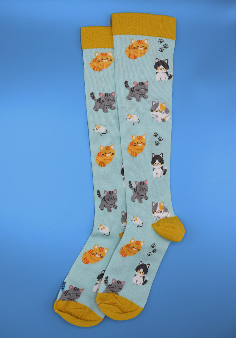 Chaussettes de compression chat et souris