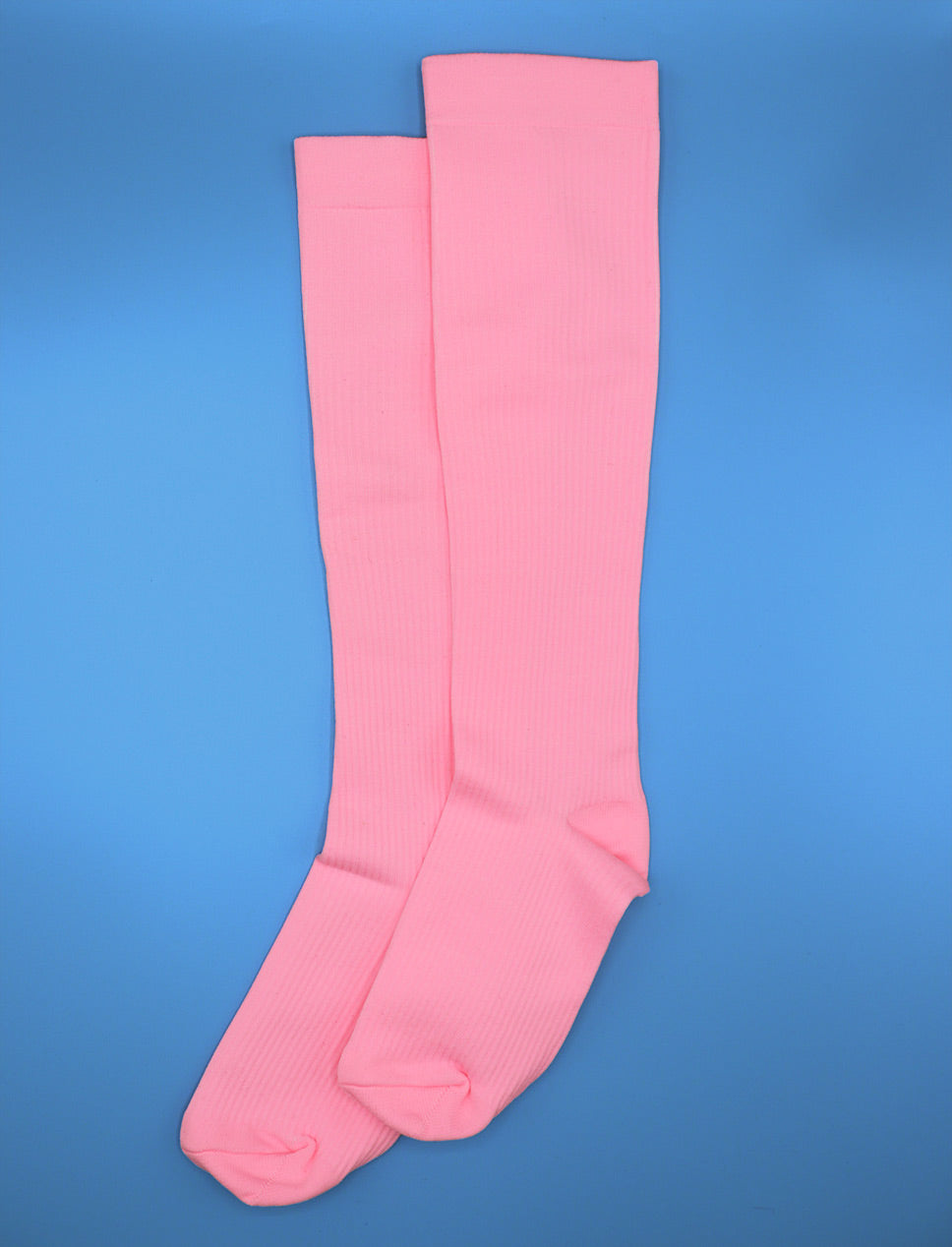 Chaussettes de compression rose fluo