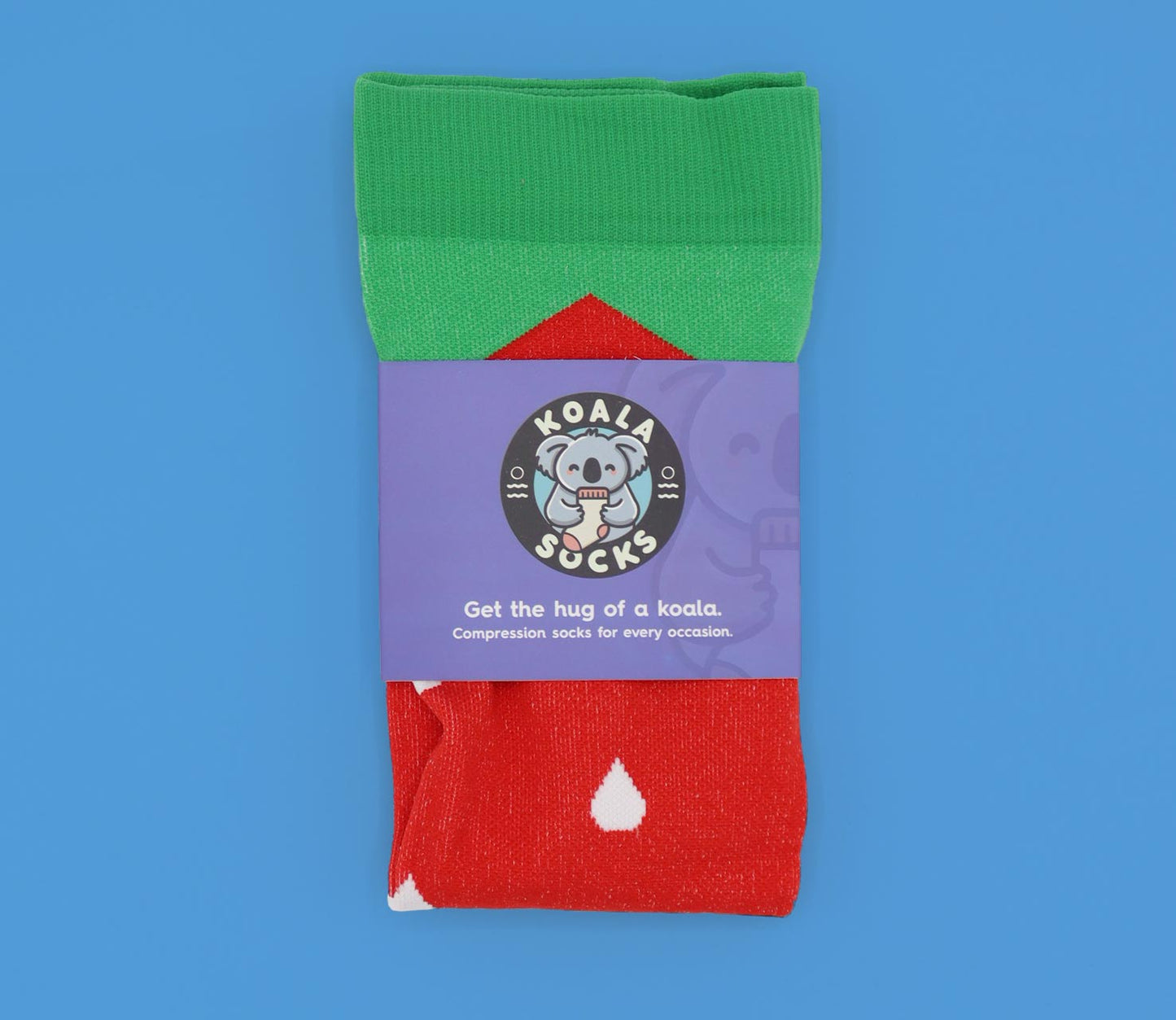 Chaussettes de compression à la fraise