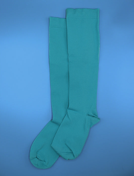 Neon Teal Compression Socks