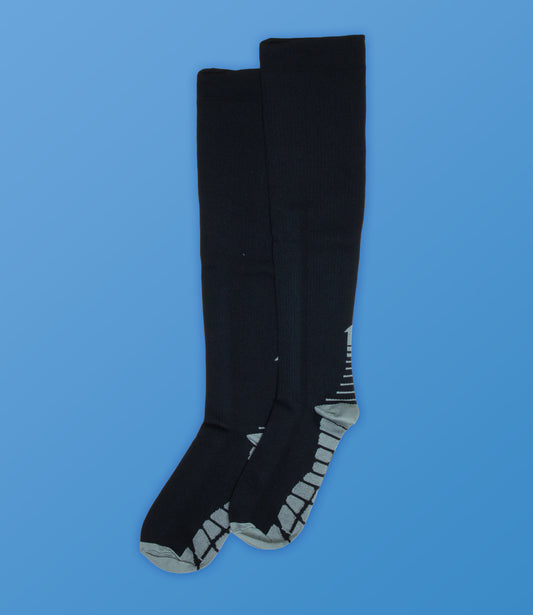 Black Sports Running Compression Socks