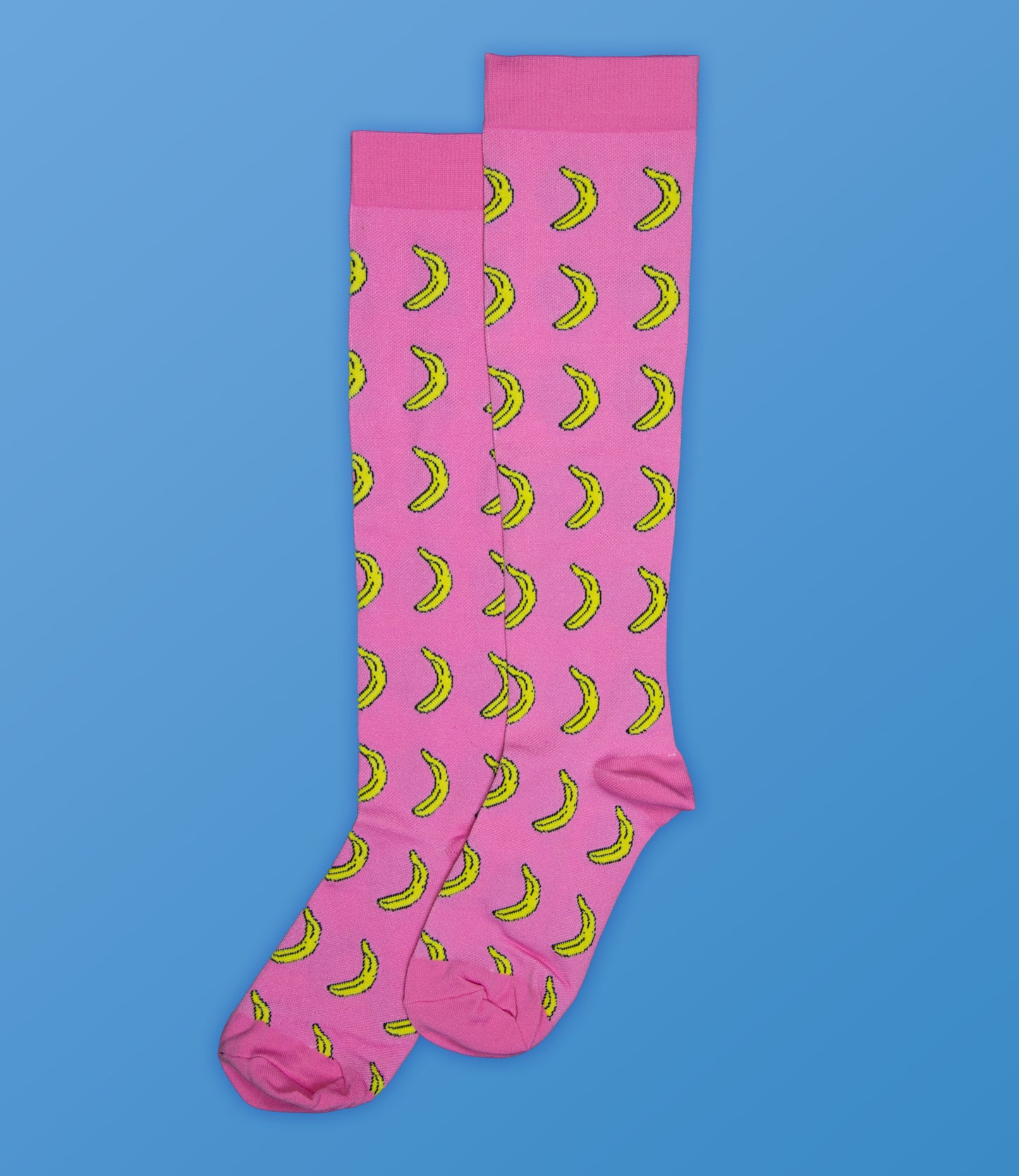 Chaussettes de compression banane rose