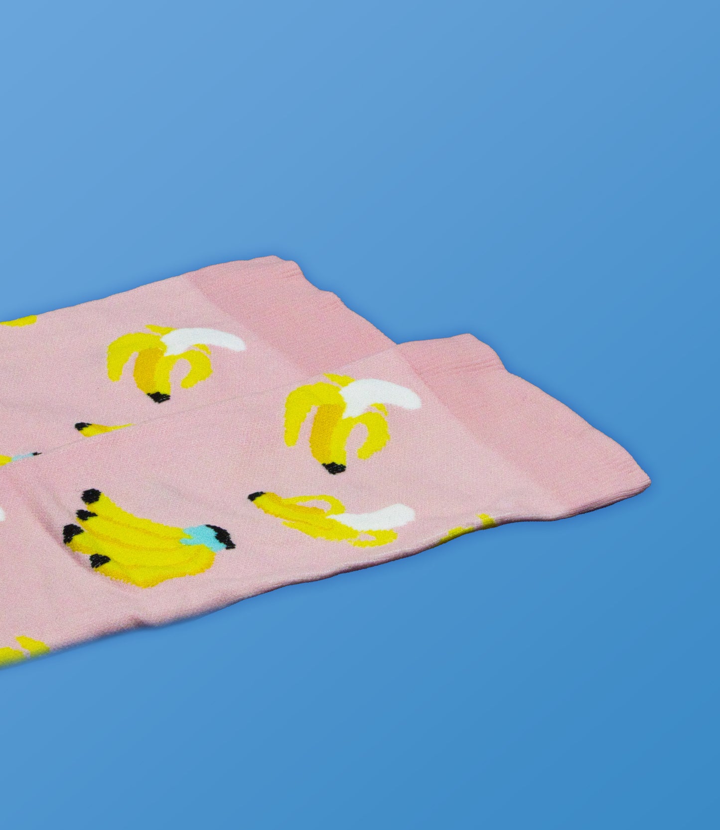 Chaussettes de compression banane roses et jaunes