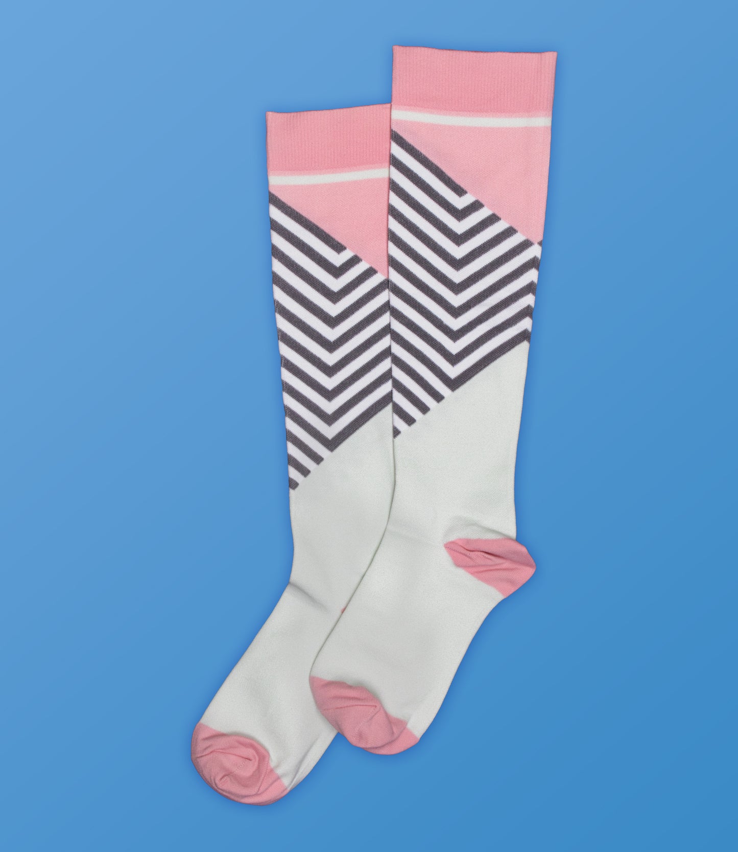 Chaussettes de compression géométriques