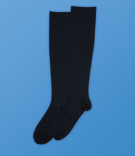Plain Black Compression Socks
