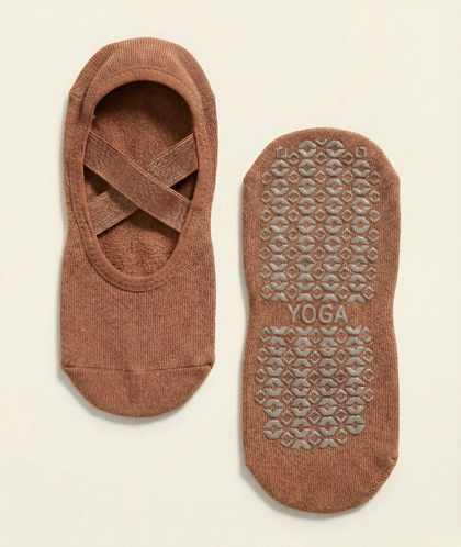 Chocolate Ballet Grip Socks