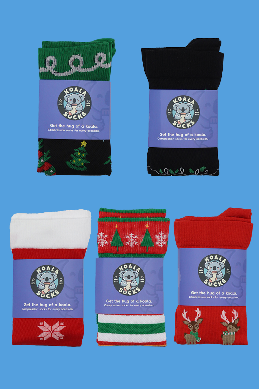 Christmas 5 Pack Compression Socks