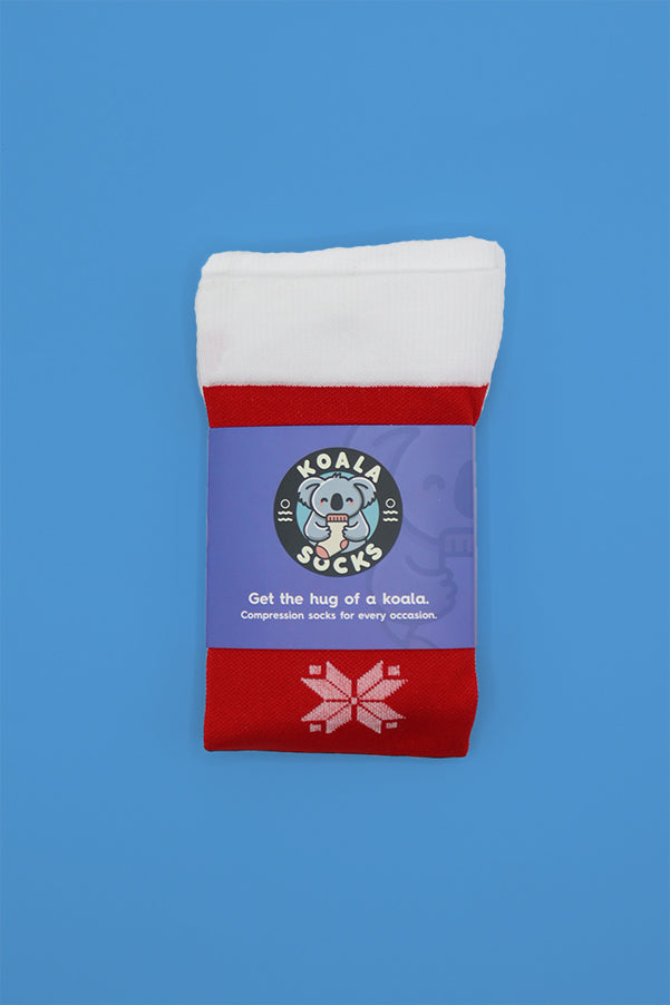 Christmas Snowflake Compression Socks