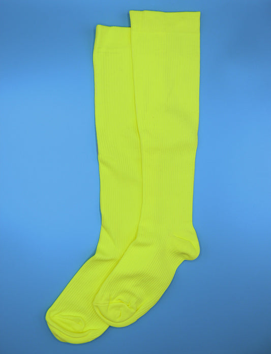 Neon Yellow Compression Socks