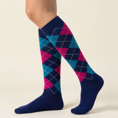 Argyle Compression Socks