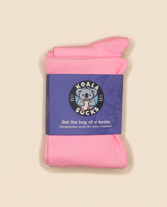 Neon Pink Compression Socks