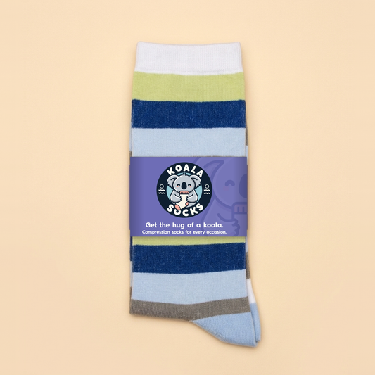 Multi Striped Compression Socks