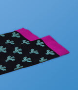 Black & Green Cactus Compression Socks