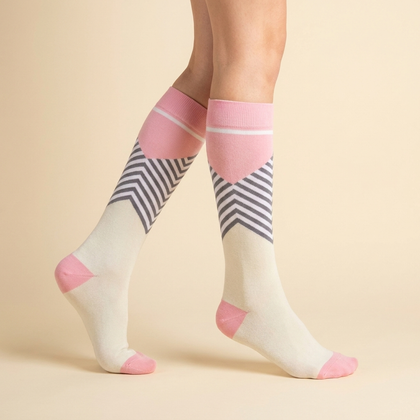 Geometric Compression Socks
