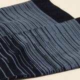 Grey Hologram Striped Compression Socks