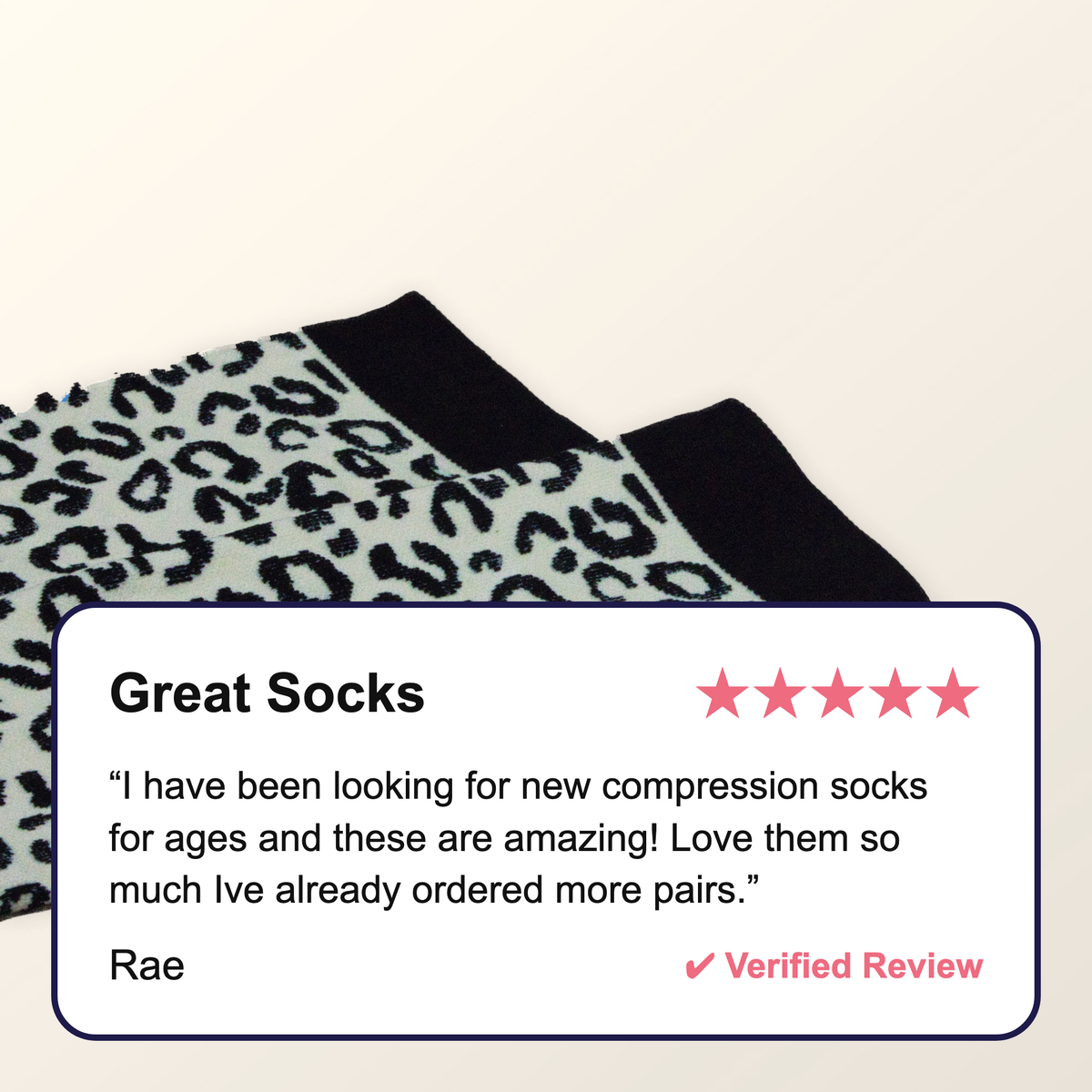 Leopard Print Compression Socks