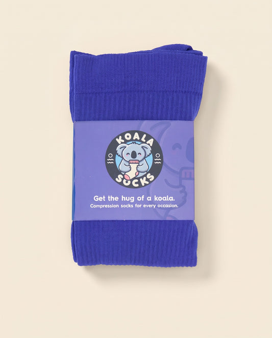 Neon Blue Compression Socks