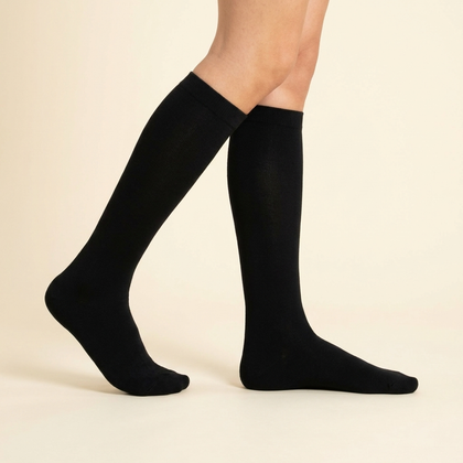 Plain Black Compression Socks