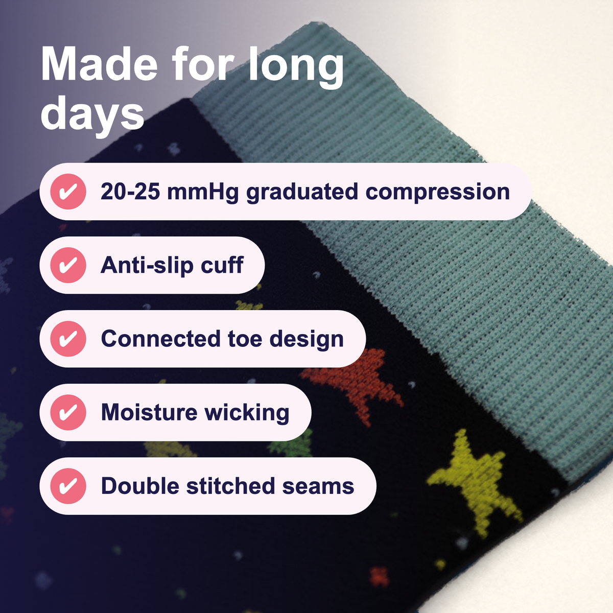 Starry Night Compression Socks